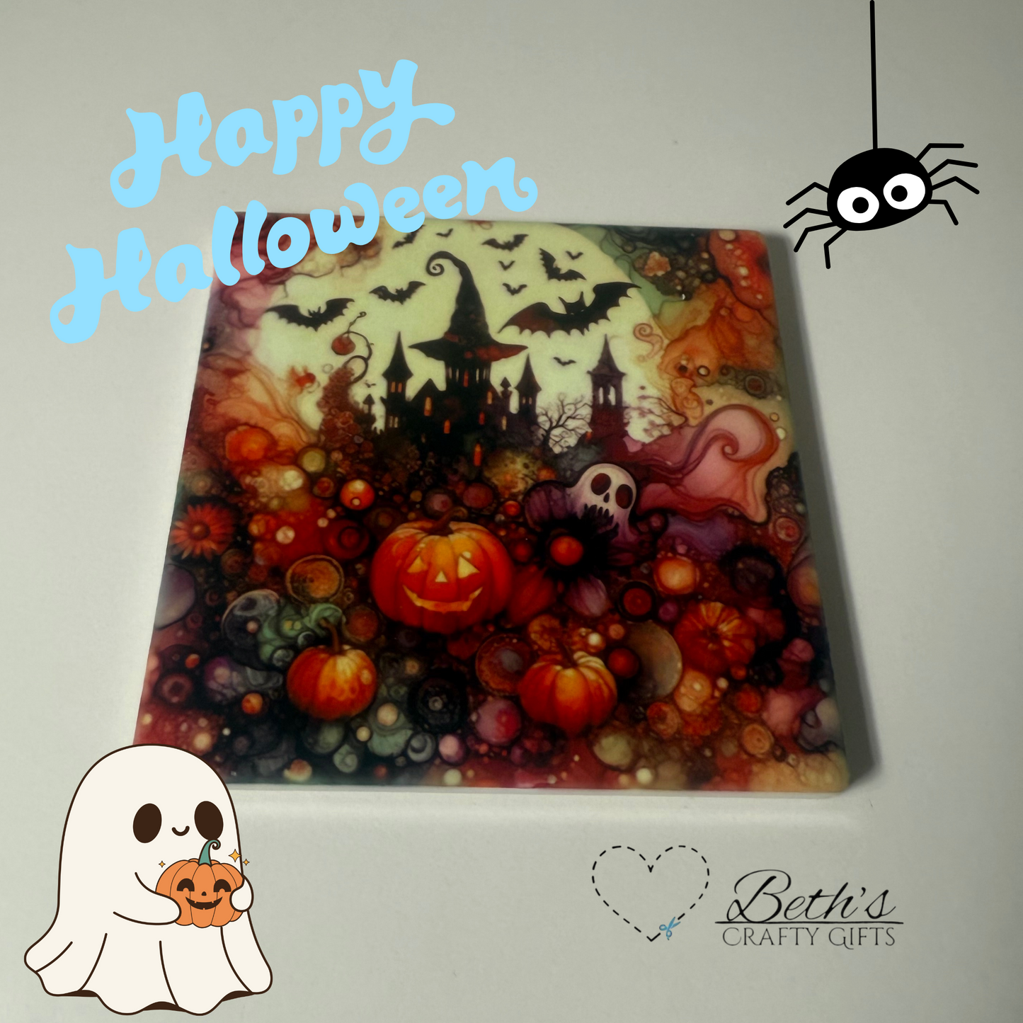 Haunted but homely coaster