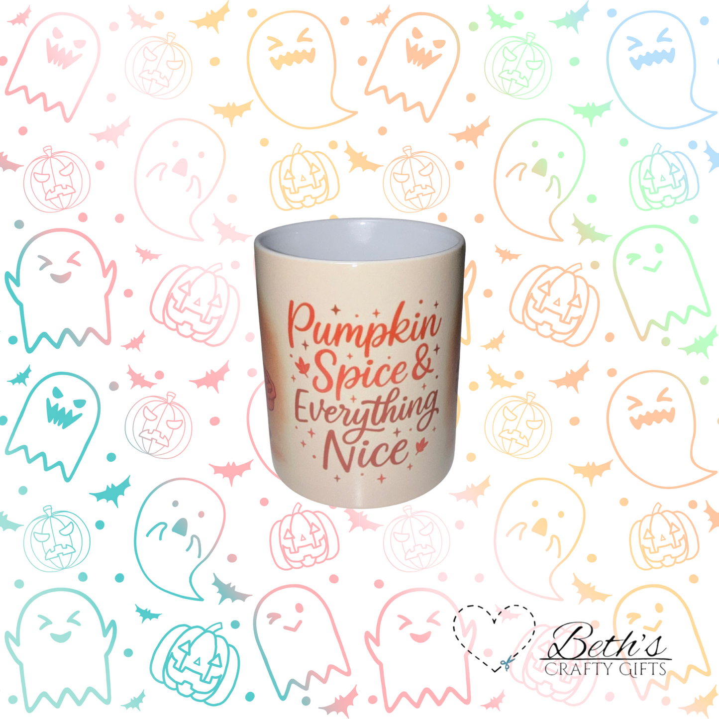 Pumpkin spice everything nice ghost