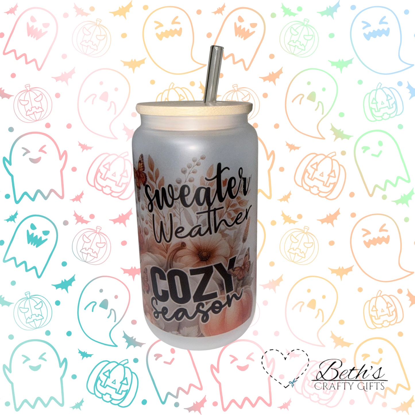 Cozy girl 16oz frosted tumbler