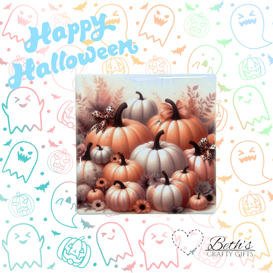 Peachy Pumpkin coaster